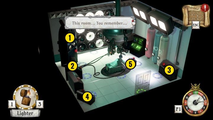 Znajdziesz się w sali widocznej na powyższym obrazku - Uruchom żółte przewody | Lucas Bondes | The Sexy Brutale - The Sexy Brutale - poradnik do gry