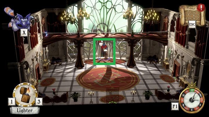 W pierwszej kolejności udaj się do holu głównego na parterze - Pierścień i maska | Lucas Bondes | The Sexy Brutale - The Sexy Brutale - poradnik do gry