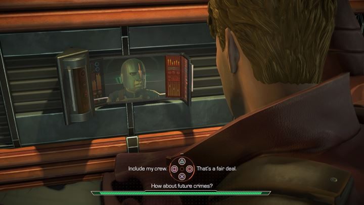 Początek rozgrywki ma miejsce na statku strażników - Prolog - Statek Strażników Galaktyki | Guardians of the Galaxy - Guardians of the Galaxy: The Telltale Series - poradnik do gry