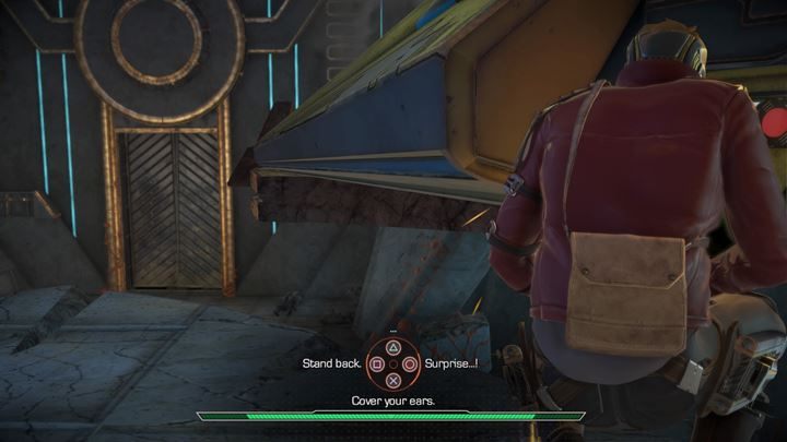 Wróć do działka statku i użyj podniesionej karty - Wizyta na obcej planecie | Guardians of the Galaxy - Guardians of the Galaxy: The Telltale Series - poradnik do gry