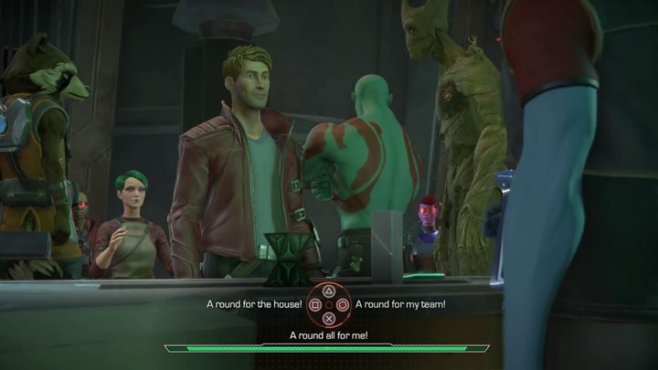 Czas na celebrację zwycięstwa - Knowhere - wizyta w barze | Guardians of the Galaxy - Guardians of the Galaxy: The Telltale Series - poradnik do gry