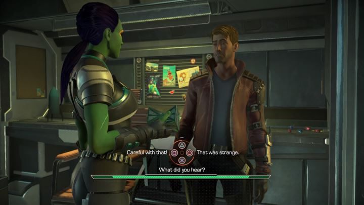 Po chwili powrócisz do teraźniejszości - Przejażdżka samochodowa - retrospekcja | Guardians of the Galaxy - Guardians of the Galaxy: The Telltale Series - poradnik do gry