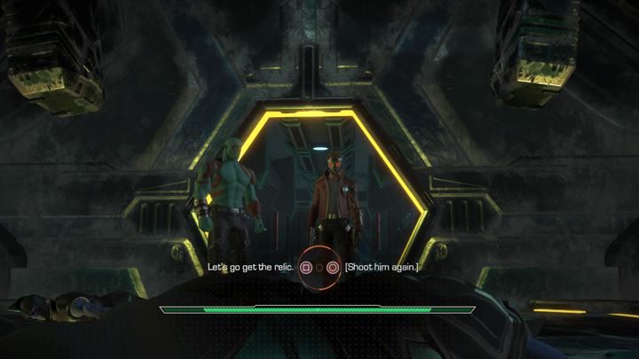 Drax jest zbyt muskularny by przejść szczeliną - Wizyta na wrogim statku | Guardians of the Galaxy - Guardians of the Galaxy: The Telltale Series - poradnik do gry