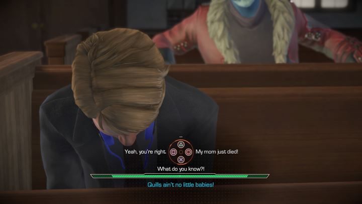 1 - Scena w kościele - retrospekcja | Guardians of the Galaxy - Guardians of the Galaxy: The Telltale Series - poradnik do gry