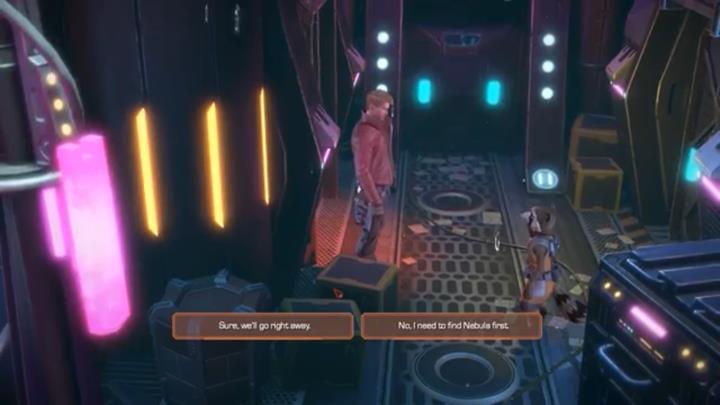 Pierwszy ważny wybór ma miejsce w rozdziale drugim - Ważne wybory | Epizod 2 - Under pressure | Guardians of the Galaxy - Guardians of the Galaxy: The Telltale Series - poradnik do gry
