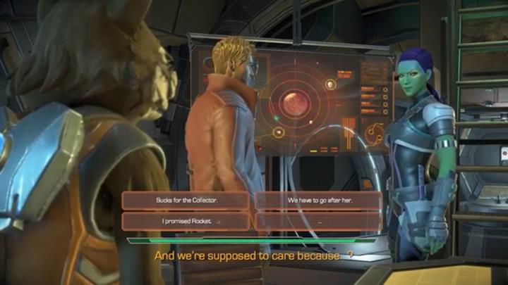 Po rozmowie, zjawisz się na statku - Rozdział 2 - Creatures of the Night | Epizod 2 - Under pressure - Guardians of the Galaxy: The Telltale Series - poradnik do gry