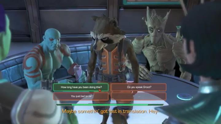 Drużyna wyrazi swoje opinie na temat artefaktu - Rozdział 5 - Blood on the Tracks | Epizod 3 - More Than a Feeling - Guardians of the Galaxy: The Telltale Series - poradnik do gry