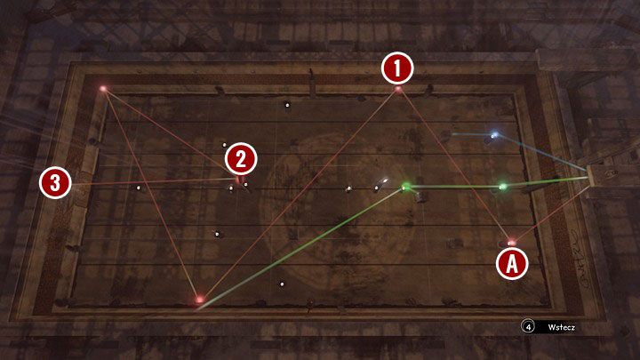 Najłatwiej zacząć od czerwonego - jego droga do czerwonego kamienia na drzwiach świątyni powinna wyglądać jak na fotce powyżej - Otwórz wrota świątyni | Opis przejścia Syberia 3 - Syberia 3 - poradnik do gry