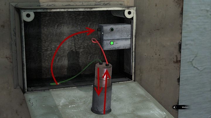 Po otwarciu skrzynki okaże się, że zielony kabelek jest odczepiony - Opuść pokój | Rozdział pierwszy | Opis przejścia Syberia 3 - Syberia 3 - poradnik do gry