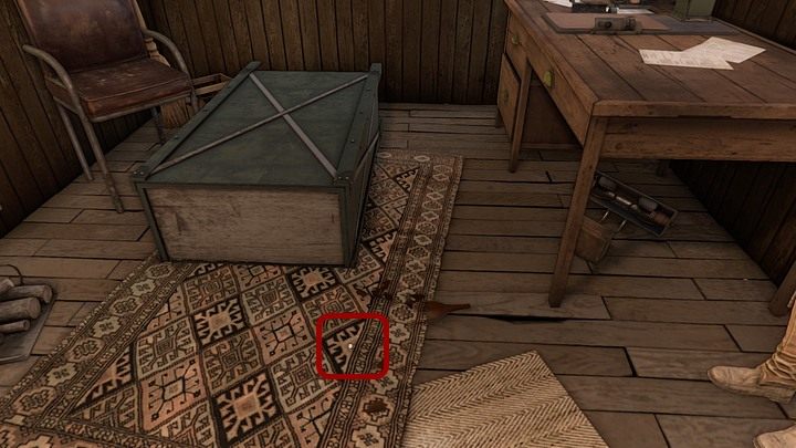 Ta spadnie na butelkę i rozbije ją - kliknij więc leżące na podłodze odłamki - Uwolnij się! | Rozdział drugi | Opis przejścia Syberia 3 - Syberia 3 - poradnik do gry