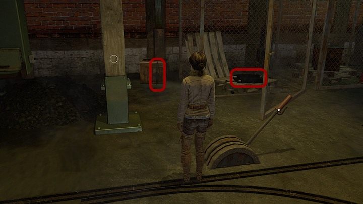 Na razie nie ruszaj wystającej z podłoża dźwigni - powinna zostać zwrócona w prawo - Załaduj węgiel na pokład Kryształu | Rozdział trzeci | Opis przejścia Syberia 3 - Syberia 3 - poradnik do gry