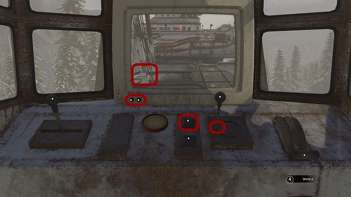 By unieść wózek z węglem, dźwig musi stać na torze usytuowanym bliżej hangaru (czyli tym w dole monitora) - Załaduj węgiel na pokład Kryształu | Rozdział trzeci | Opis przejścia Syberia 3 - Syberia 3 - poradnik do gry