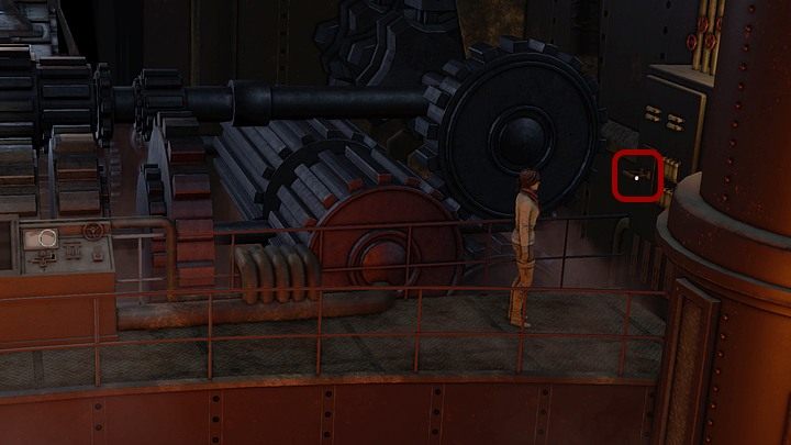 Idź na podest z pulpitem sterującym lodołamaczem, miń rzeczony pulpit i maszeruj dalej w prawo - Pozbądź się potwora | Rozdział czwarty | Opis przejścia Syberia 3 - Syberia 3 - poradnik do gry