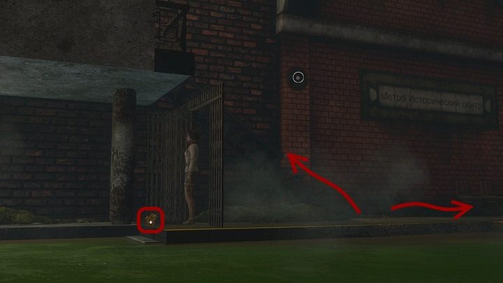 Zrób najpierw parę kroków w lewo i zerwij w zbliżeniu rosnące na prawo od grubego słupa glony - Pozbądź się nietoperzy | Opis przejścia Syberia 3 - Syberia 3 - poradnik do gry