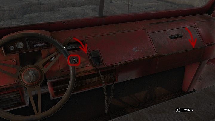 Tam otwórz (ruch myszką w dół) schowek po prawej - Otwórz wywietrzniki | Opis przejścia Syberia 3 - Syberia 3 - poradnik do gry