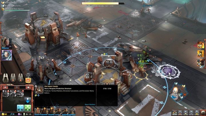 Będzie można wezwać dodatkową jednostkę elitarną, Egzekutorów Żelaznej Paszczy. - Misja 4 - W Obronie Lojajlności | Kampania - opis przejścia - Warhammer 40,000: Dawn of War III - poradnik do gry