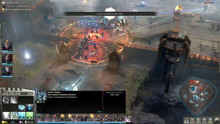 Gdy tylko wejdziesz do bazy wroga, ten rozpocznie ostrzał artyleryjski. - Misja 6 - Niebezpieczna propozycja | Kampania - opis przejścia - Warhammer 40,000: Dawn of War III - poradnik do gry