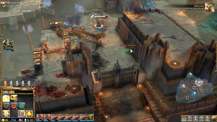 Nie zapomnij o niewielkim panelu kontrolnym przy południowej bramie! - Misja 2 - Mania Wielkości | Kampania - opis przejścia - Warhammer 40,000: Dawn of War III - poradnik do gry