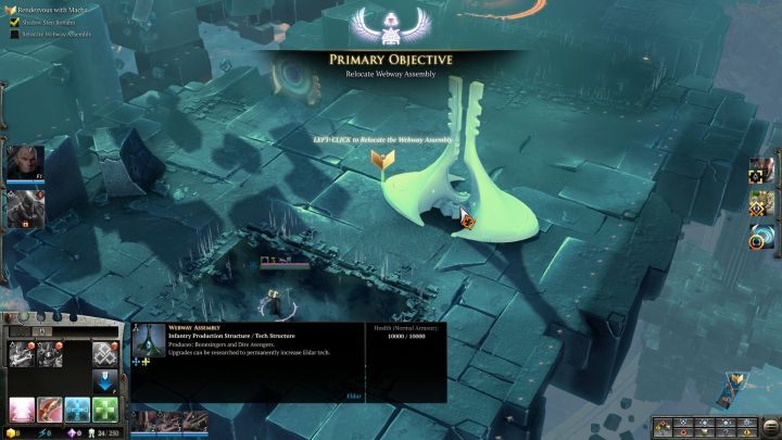 Z Relokacji korzystać będziesz tutaj kilkukrotnie. - Misja 9 - Wizja, Podstęp, Pięść | Kampania - opis przejścia - Warhammer 40,000: Dawn of War III - poradnik do gry