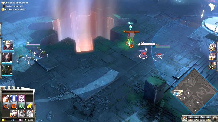 Konsole z alarmem wykorzystać możesz, by przekierować uwagę wrogów. - Misja 11 - Krwawy Gambit | Kampania - opis przejścia - Warhammer 40,000: Dawn of War III - poradnik do gry