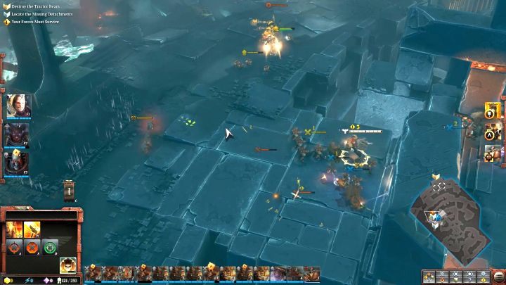 Na mapie znajdziesz sporo jednostek Kosmicznych Marines, które przyłączą się do twojej armii. - Misja 12 - Pogoń za Pienkną | Kampania - opis przejścia - Warhammer 40,000: Dawn of War III - poradnik do gry