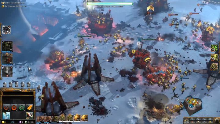 Na początku misji przyjdzie ci obronić bazę Orków. - Misja 15 - Starcie Lewiatanów | Kampania - opis przejścia - Warhammer 40,000: Dawn of War III - poradnik do gry