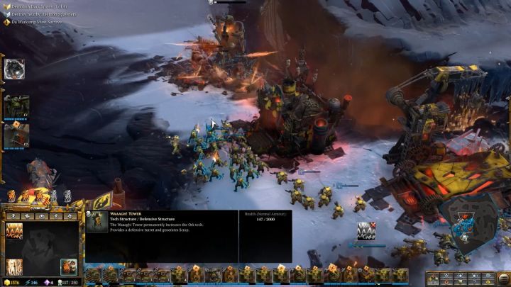 Po zniszczeniu każdej z Iglic, wróg wyprowadzi kontratak. - Misja 16 - Książe Burzy | Kampania - opis przejścia - Warhammer 40,000: Dawn of War III - poradnik do gry