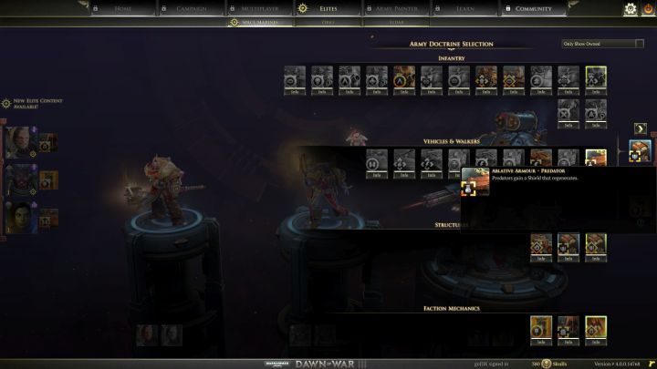 Wybór odpowiednich doktryn jest kluczowy. - Porady ogólne - Warhammer 40,000: Dawn of War III - poradnik do gry