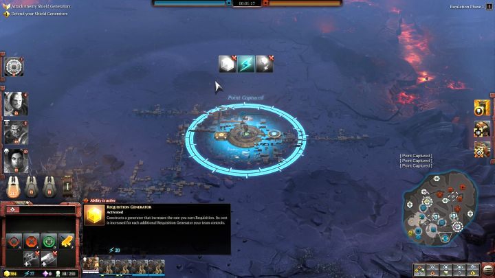 Przyrost zasobów zwiększyć można przy pomocy generatorów stawianych na punktach zasobów. - Jak zwiększyć przyrost zasobów? | FAQ - Warhammer 40,000: Dawn of War III - poradnik do gry