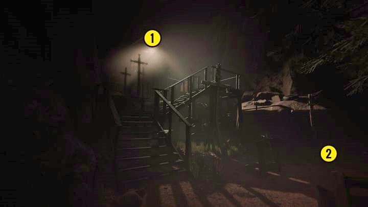 Rusz przed siebie i skręć w prawo na ścieżkę i idź nią aż zobaczysz powyższy budynek - Droga do kopalni | Opis przejścia Outlast 2 - Outlast 2 - poradnik do gry