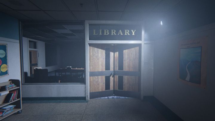 Akcja prowadzi bezpośrednio do biblioteki, w której byłeś już poprzednio - Biblioteka | Księga Sędziów | Opis przejścia Outlast 2 - Outlast 2 - poradnik do gry