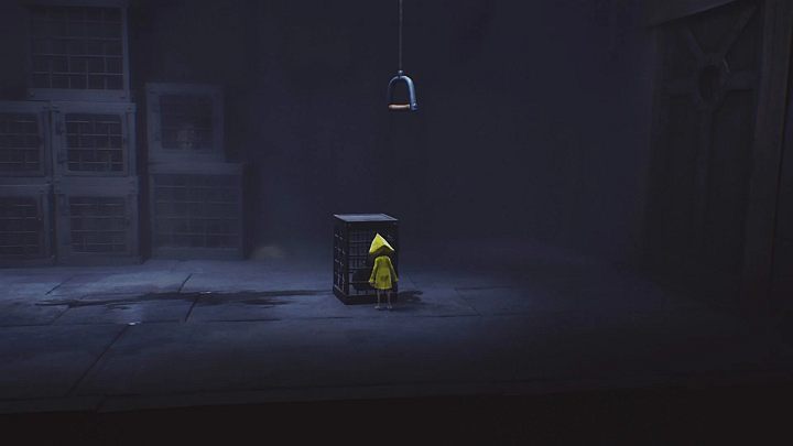 Przesuń klatkę pod dźwignię. - Little Nightmares: Ucieczka z klatki i 1 spotkanie z niewidomą istotą - solucja - Little Nightmares - poradnik do gry