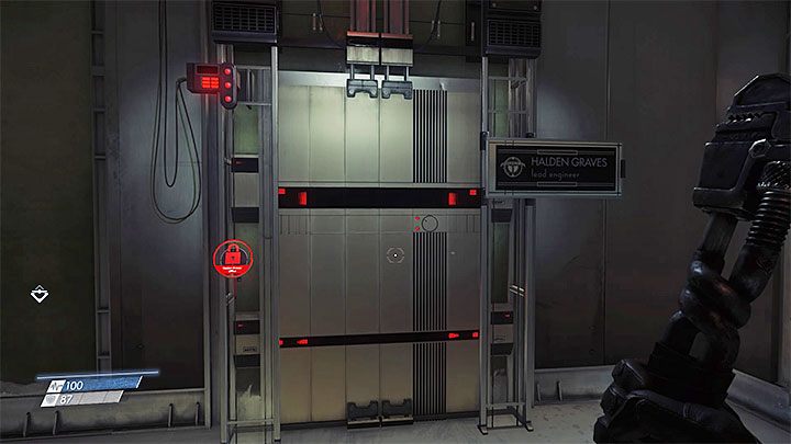 Po zabraniu karty dostępu skorzystaj z szybu grawitacyjnego lub w dowolny inny sposób przedostań się na wyższy poziom obszaru Fabrykacyjny - Jak samemu wytwarzać neuromody w Prey? | Rozwój postaci - Prey - poradnik do gry