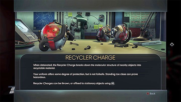 Zdobyciem tego osiągnięcia możesz zająć się w dowolnym momencie po pozyskaniu jednego z ładunków recycklingowych (Recycler Charge - powyższy obrazek) - Wartość wewnętrzna / Intrinsic Value | Osiągnięcia i trofea w Prey - Prey - poradnik do gry