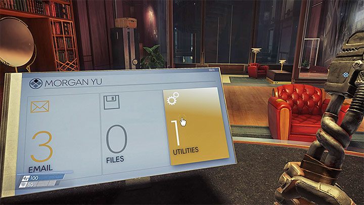 Wybierz ostatnią zakładkę z menu komputera - Gabinet z widokiem | Opis przejścia Prey - Prey - poradnik do gry