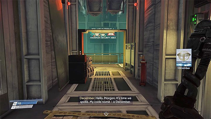 Poczekaj na kontakt ze strony December - Kim jest December (Who is December)? | Dodatkowe zadania Prey - Prey - poradnik do gry