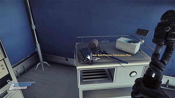 Projekt znajduje się w klinice (Medical Bay) sąsiadującej z pomieszczeniami testów na ochotnikach (Volunteer Testing) - Dział neuromodów | Projekty | Sekrety i ważne przedmioty w Prey - Prey - poradnik do gry