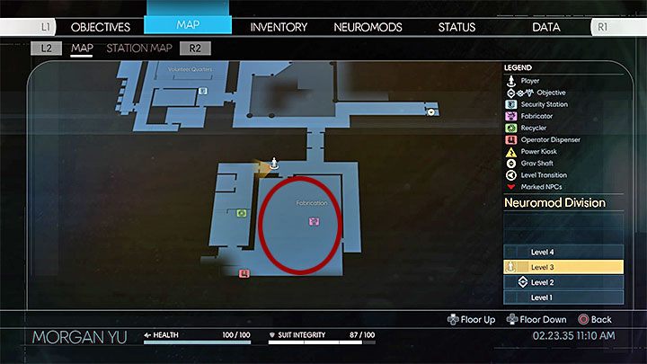 2 - Dział neuromodów | Projekty | Sekrety i ważne przedmioty w Prey - Prey - poradnik do gry