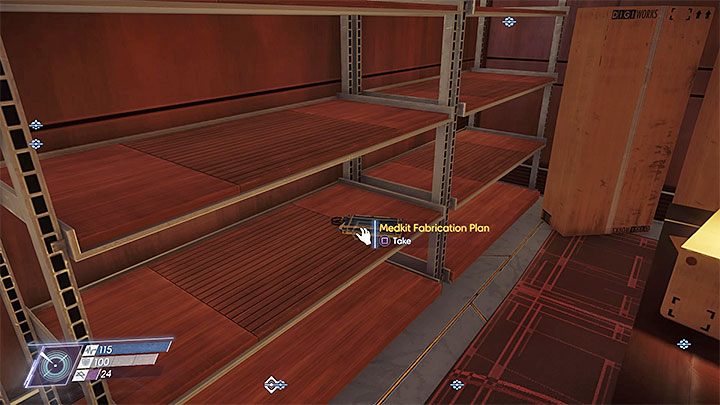 Projekt znajduje się w zamkniętym składziku obok konsjerż na poziomie 1 - Kwatery załogi | Projekty | Sekrety i ważne przedmioty w Prey - Prey - poradnik do gry