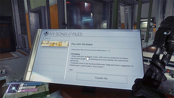 Projekt możesz pobrać z komputera Ivy Song znajdującego się na poziomie 2 Archiwum - Archiwum | Projekty | Sekrety i ważne przedmioty w Prey - Prey - poradnik do gry