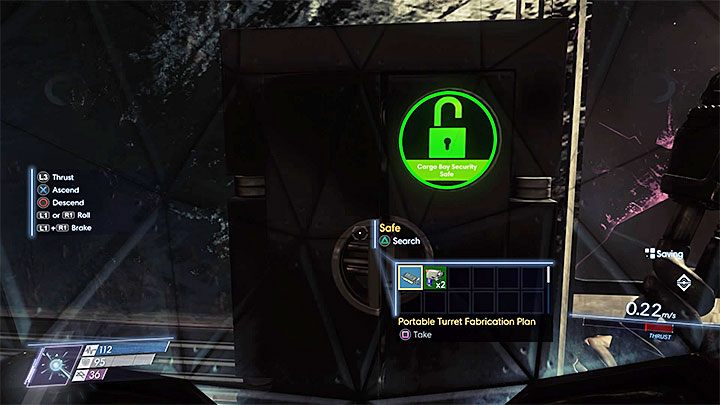 Projekt znajduje się w sejfie zniszczonego pomieszczenia ochrony i jest pilnowany przez splatacza - Na zewnątrz Talosa I | Projekty | Sekrety i ważne przedmioty w Prey - Prey - poradnik do gry