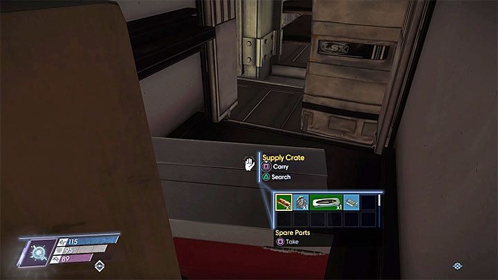 Projekt znajduje się w jednym z zamkniętych kontenerów w ładowni B - Na zewnątrz Talosa I | Projekty | Sekrety i ważne przedmioty w Prey - Prey - poradnik do gry