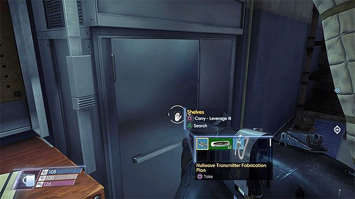 Projekt możesz odnaleźć w składziku znajdującym się na poziomie -2 obok szybu grawitacyjnego - Podtrzymywanie życia | Projekty | Sekrety i ważne przedmioty w Prey - Prey - poradnik do gry