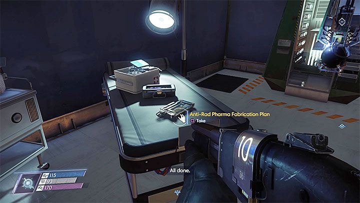 Projekt znajduje się w klinice na poziomie -2 elektrowni - NNN Elektrownia | Projekty | Sekrety i ważne przedmioty w Prey - Prey - poradnik do gry