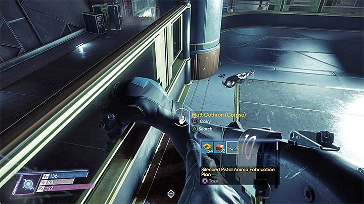 Projekt jest przy zwłokach Matta Cohtrona - NNN Mostek Talosa I | Projekty | Sekrety i ważne przedmioty w Prey - Prey - poradnik do gry