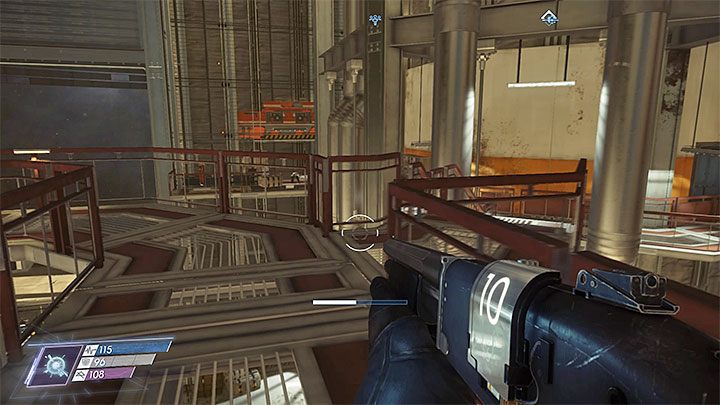 Przejdź po kładce i zacznij doskakiwać do wyższych krawędzi - Klucze do królestwa | Opis przejścia Prey - Prey - poradnik do gry