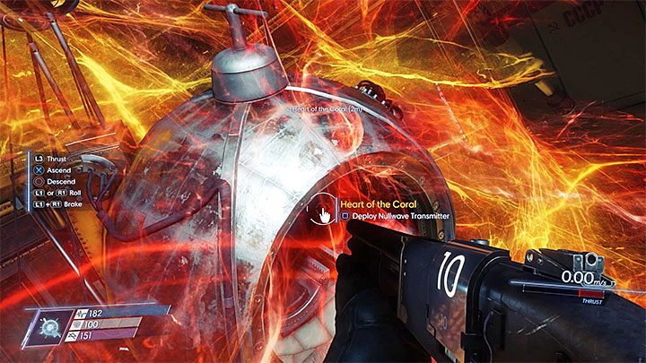 Z wyprodukowanym nadajnikiem musisz teraz dotrzeć do Działu psychotronicznego i dla przypomnienia przejście do tej lokacji znajduje się na poziomie 1 w Holu Talosa I - Nieograniczony umysł | Opis przejścia Prey - Prey - poradnik do gry