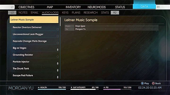 1 - Dayo Igwe; Michaiła Iljuszyn | Dodatkowe zadania Prey - Prey - poradnik do gry