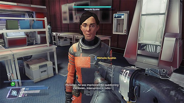 Michaiła musi zacząć mówić o swoim ojcu - Dayo Igwe; Michaiła Iljuszyn | Dodatkowe zadania Prey - Prey - poradnik do gry