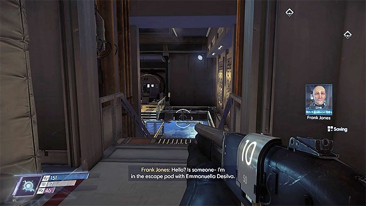 Frank powinien się odezwać po dotarciu w pobliże sali z kapsułami ratunkowymi - Hangar wahadłowców | Dodatkowe zadania Prey - Prey - poradnik do gry